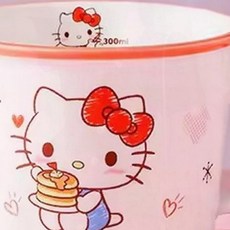 어린이 키티 머그컵 도자기 손잡이 캐릭터 주방 홈카페 우유컵 물컵, 1개, 상세페이지 참조