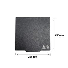 愛樂酷 海王星 3/4 pro 235x235mm 彈簧鋼板 PEO/PET雙面打印, 1個, 雙面黑色噴塗（無軟磁）,235x235mm