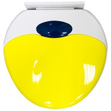 TH4 高級通用型緩降子母馬桶蓋，靜音緩降，通用尺寸，親子適用，色彩鮮明, 黃色, 1個