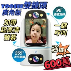 YOOSEE 600萬超高清雙鏡頭網路攝影機, 超高清螢幕雙鏡頭監視器