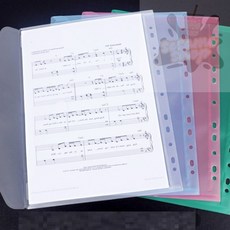 참깨샵 A4 바인더 봉투 속지 문서파일, 파랑색