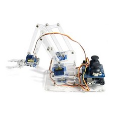 SG90 4DOF Arduino 키트 로봇 아크릴 팔 조작기 클로, Transparent  Arm