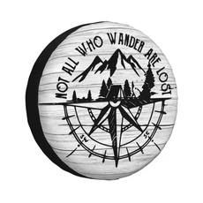 어드벤처 마운틴 컴퍼스 덕 오프로드 타이어 커버 4WD 4x4 SUV 캠핑 야외 여행용 스페어 휠 보호대, 04 15 inch, 10 4