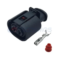 1/5/10 세트 2핀 자동차 방수 커넥터 ABS 센서 와이어 하네스 플러그 357973202 6N0927997 VW 아우디 스코, 01 1SET With Pin