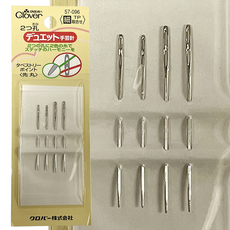 크로바 듀엣 2구 자수바늘 리본자수 손바늘(57-095 57-096 57-098), 1개