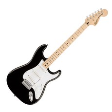 스콰이어 일렉기타 어피니티 스트라토캐스터 AFFINITY STRATOCASTER 입문용 초보자용 연습용 구성품 FULL SET 증정, 1개, 블랙, 037-8002-506