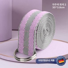 불가리안스플릿스쿼트 다리 운동보조 운동기구 허벅지 하체 다리강화 홈트레이닝 런지 제품, 4.보라회색2.3m비탄성