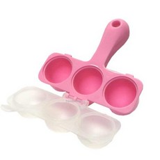 丸型飯糰模具壽司 飯糰 飯模 搖搖 三小球 /小飯糰, 1個, 粉紅色