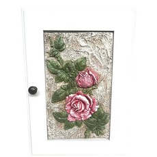 小老闆萬國商舖 立體玫瑰鑰匙盒 居家壁掛收納 門口裝飾, 1個