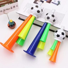 KERHAND 3 Pcs Football Trumpet Set - Loud Vuvuzela Horns for World Cup Soccer Games & Sports Even