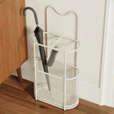 스탠드 우산꽂이 분리수납 스틸 메쉬 인테리어 현관, 블랙