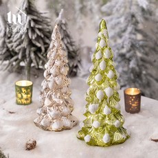 【熱銷Top1-限時下殺】【好物良品】2入組_聖誕樹造型氣氛桌燈(4款任選) 聖誕擺飾 聖誕裝飾 聖誕樹 桌燈 房間裝飾, 1個, 冬季戀歌(大款+小款)