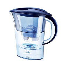 클린 수돗물 포트형 클래식 피처형정수기 블루 물병 1주전자1필터 정수기, 1개, 클래식 블루 2.5L 3코어