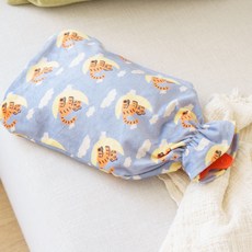 MUZIK TIGER 無業老虎 熱水袋 2L+天藍色布套, 1個