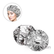 더휴즈 은박 헤어캡 온열 알루미늄 호일 미용실헤어캡