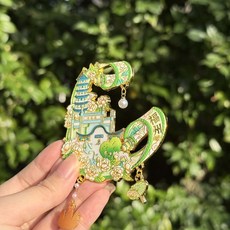 福州 文創 卷軸款 金屬冰箱貼 吊墜, 如圖所示