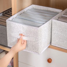 나인포 서랍장 옷장 칸막이 속옷 정리함 바지 수납 정리박스, 6단 화이트, 6단 화이트