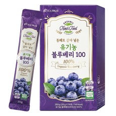 통째로 갈아 넣은 유기농 블루베리 100 스틱 즙 퓨레, 14개, 20g