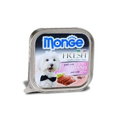 몬지 사각캔 강아지 간식 캔, 100g, 6개, 참치(유통기한 26.06.20)