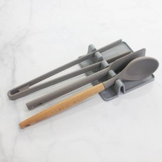 조리도구 받침대 실리콘 국자 주걱 거치대 4구 거치형, 4구 거치형_민트, 1개