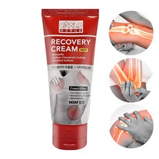 [한번더 공식판매점] 아시자나요 리커버리 핫크림 MSM 보스웰리아 함유 스포츠 마사지크림 근육통 에뮤오일, 1세트, 1개입, 80ml