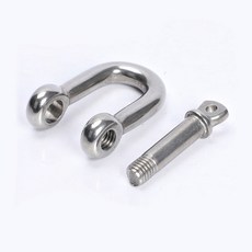 D형 스텐 걸고리 샤클 셔클 로프 와이어 체인연결 M5, 1개