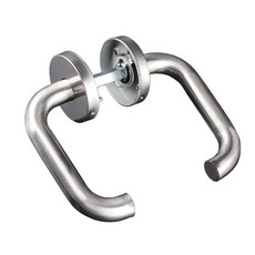 교체쉬운 모티스락 손잡이 모티스 도어락 실버 MS03