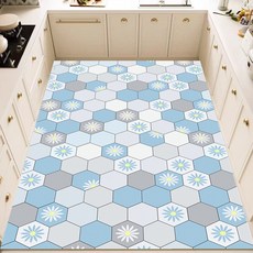 키친매트 대형 주방매트 가죽 미끄럼방지매트 바닥매트 현관 신발장 매트 싱크대매트 다용도 커팅, E004, 1개