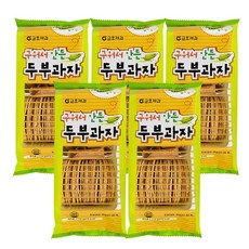 금호제과 저나트륨 전통 구워서 만든 두부과자, 5개, 110g