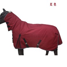 HILASON 1200D 투표율 라이트 말 방수 시트 겨울 호스 레인 겨울용 75인치, 레드블랙밴드60 중등135cm