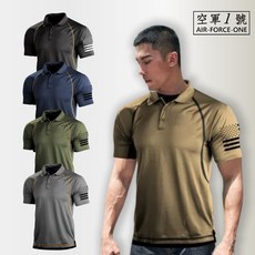 【空軍一號】AF-LZ01 特戰四面高彈力高排汗冰感POLO衫