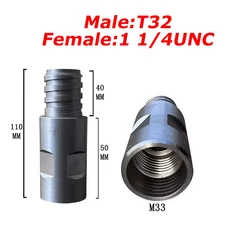 다이아몬드 코어 드릴 비트 용 스레드 어댑터 컨버터블 M22 M33 T32 11/4-7UNC 연결 변환기 도구, 01 빠른  Mainland, 03 11 4 7 to T32