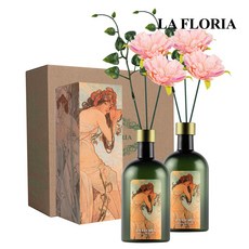 라플로리아 꽃 디퓨저, 2개, 500ml, S3제주동백향/B9미니모란L12/핑크