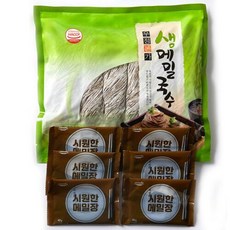 생메밀국수 메밀소바 (생메밀(1kg)+메밀장6봉), 메밀소바 1세트(생메밀1kg+메밀장6봉), 1세트
