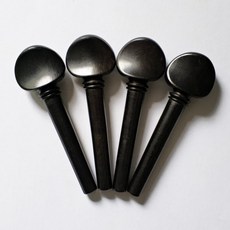 4/4 바이올린 페그 에보니 우드 부품 피팅 페그 내추럴 블랙 컬러