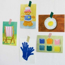 셀러덕 포스트 카드 원룸인테리어, 20 HBD 곰돌이