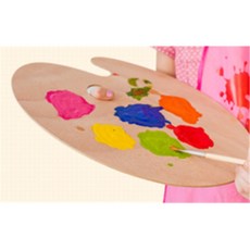 셀렉토리 미술용 우드 파레트 미술작업도구, 사각 - 소