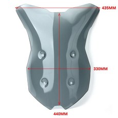 오토바이 투어링 윈드 스크린 디플렉터, 1개, 1. smoke