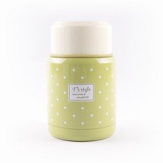 수프보틀 죽통 도시락통 피크닉 찬합 직장인 어린이집 이유식 보온 보냉, 그린, 350ml