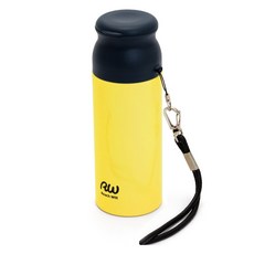 Reach Will 魔法瓶 不鏽鋼補充馬克杯瓶 保溫保冷隨行杯, 1個, 200ml, 黃色