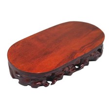 수석받침대 원목 장식 받침 수석 불상 받침대 분재 돌받침 .., 12. 5x8x4.5cm타원형