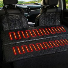 차박매트 열선형 온열 뒷좌석 평탄화 보드 자동차 반려동물 카시트 캠핑 낚시 차량용 매트 접이식, 확장, 블랙, 462015474476