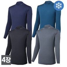 [스타일필드] 4세트 봄 여름시즌 냉감소재 쿨아이스 반목 스판 긴팔 티셔츠 JUA112