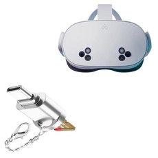 메타 퀘스트 3S와 호환되는 BoxWave 어댑터 리더 카드 SD - 메탈릭 USB 실버 마이크로 USB3.0 타입-C OTG 리더 키체인 미니