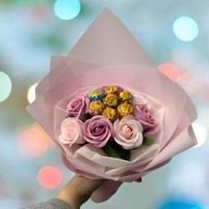 [고백 선물 모음] 고급 츄파춥스 플라워 꽃다발 부케 여자친구 발렌타인 화이트데이 프로포즈 추천, 1개, 단일옵션