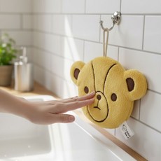 British Bear 熊頭造型 廚房毛巾, 1個, 1個裝