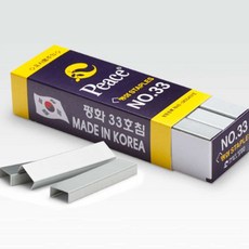 평화 33호 서류용스템플러심 호치케츠침 5000개, 1박스, 33호침