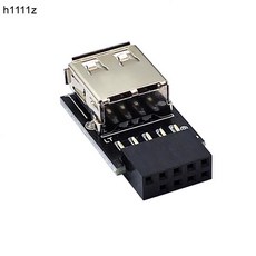 9pin to USB 어댑터 커넥터 PC 내부 마더 보드 2 0 Type A Female 컨버터 동글 무선 마우스 수신기