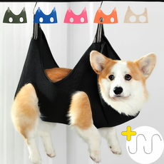 바모펫 반려동물 미용해먹 강아지 고양이 거치대, 1개, 블랙