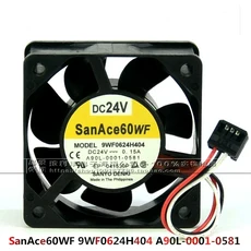 Sanace60WF A90L-0001-0581 9WF0624H404 6cm 6025 24V 0.15A FANUC CNC 공작 기계 냉각 선풍기 신제품, 02 Original plug, 01 Black